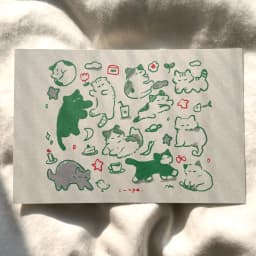 ねこちゃん大集合にゃんにゃん祭り(緑) - サムネイル 1