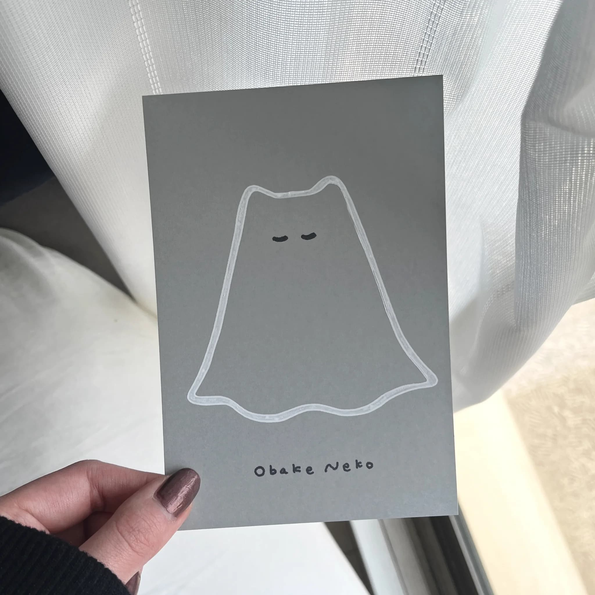 おばけねこポストカード - 画像 1