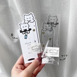 long & short cat 白いしおり - サムネイル 4