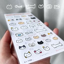 にゃんにゃんステッカー - サムネイル 2