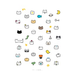 ｼﾁｬのねこ絵文字(きほんのき) - サムネイル 2