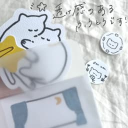 ねこのメッセージカードと封筒セット - サムネイル 1
