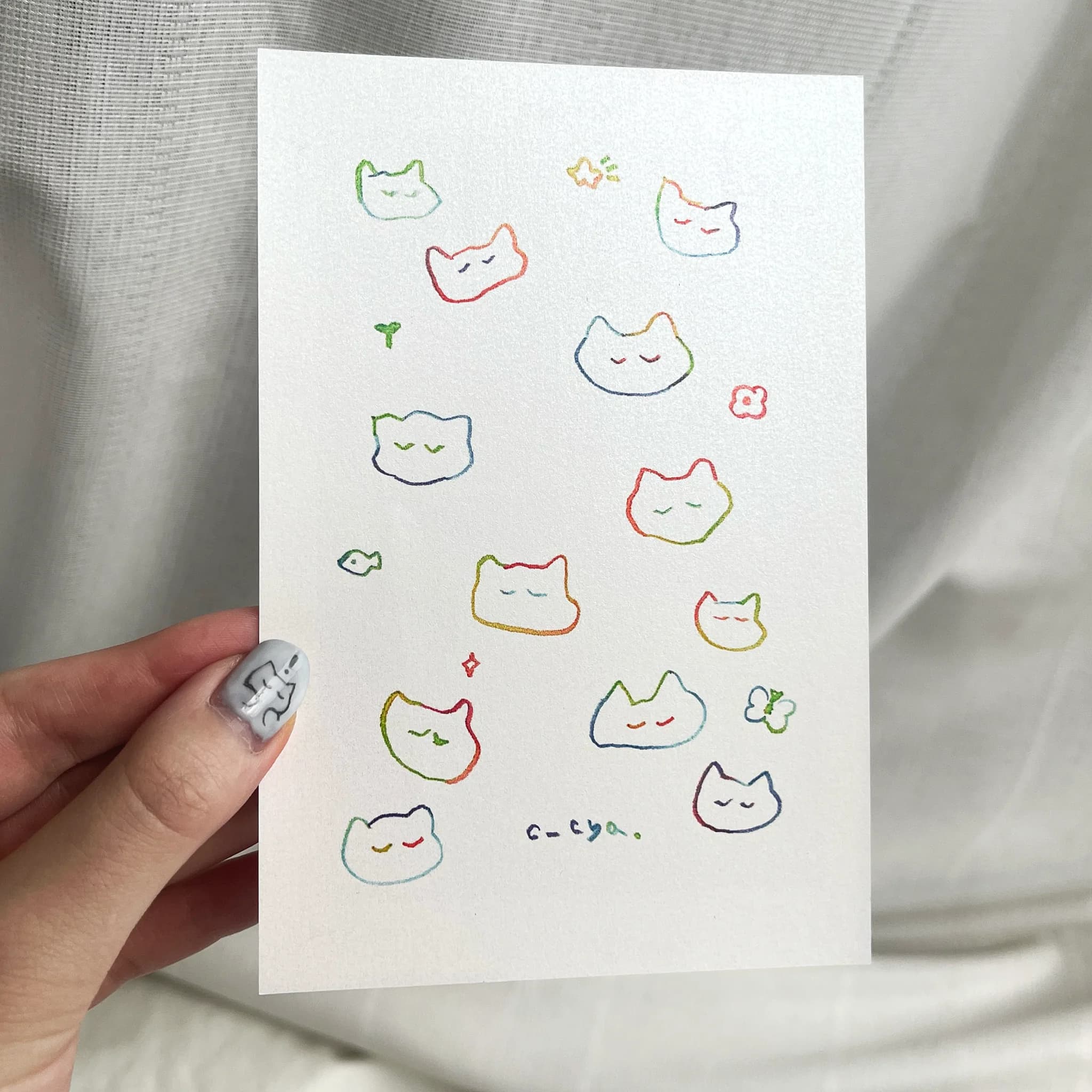 落書きみたいなねこちゃん達 - 画像 1