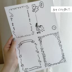 4種のねこちゃんメモカード【白黒】 - サムネイル 1