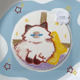夜に輝くねこ - サムネイル 1